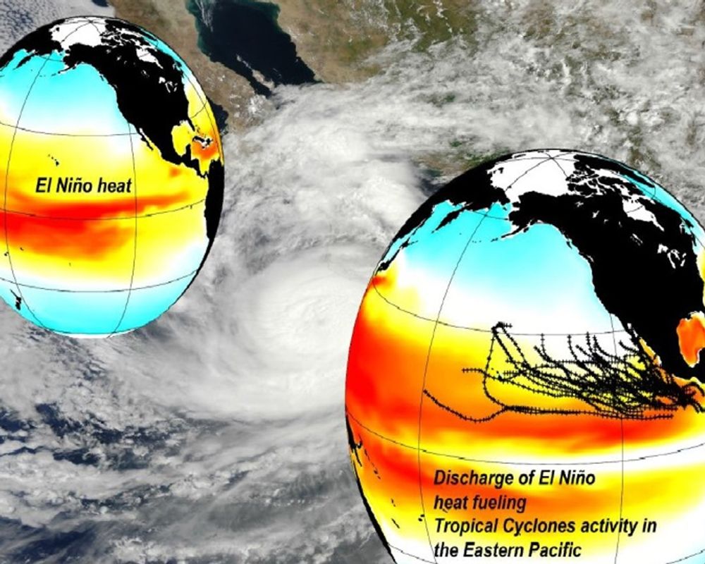 臺灣大學(xué)卓越研究發(fā)表新聞稿 東太平洋颶風(fēng)與聖嬰現(xiàn)象的秘密能量聯(lián)結(jié) 美國和臺大學(xué)者跨領(lǐng)域合作成果榮登《自然》雜誌-封面圖