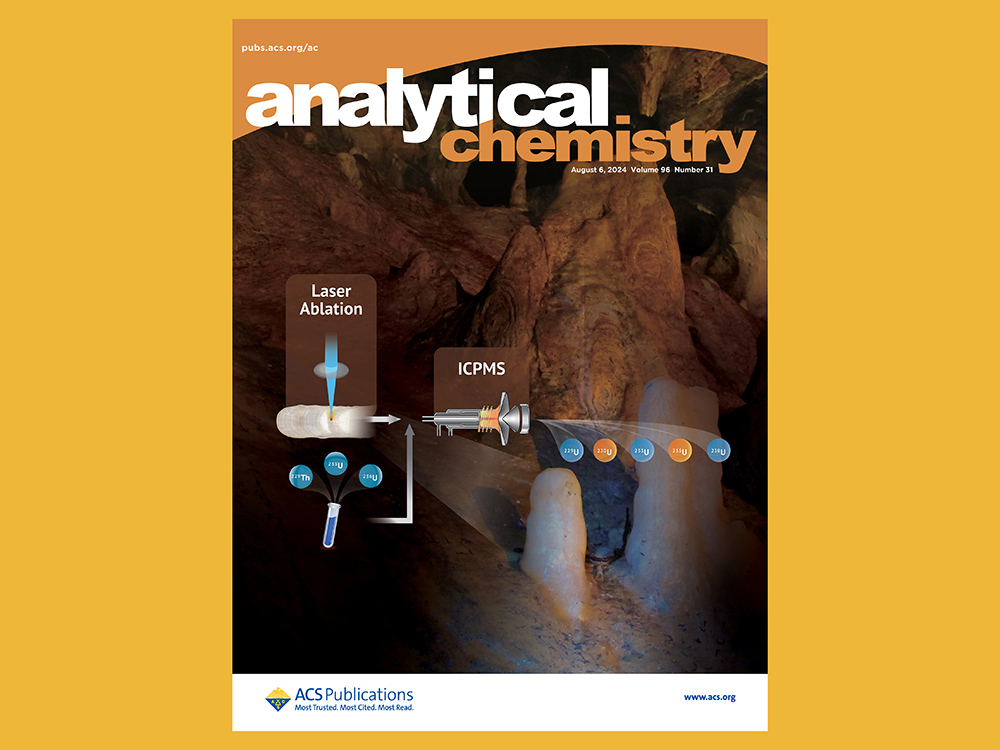 前緣雷射鈾釷定年技術(shù)榮登「分析化學(xué)」Analytical Chemistry封面研究-封面圖